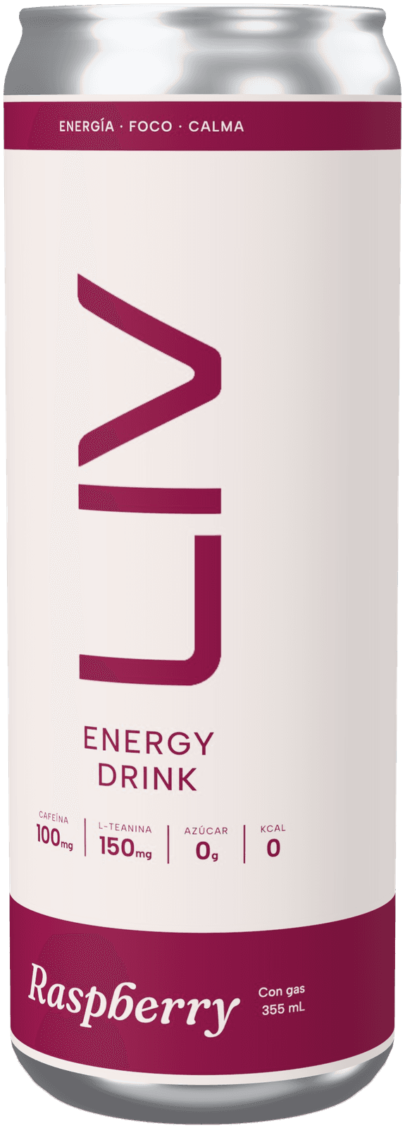 Lata de LIV Raspberry, 355 mL